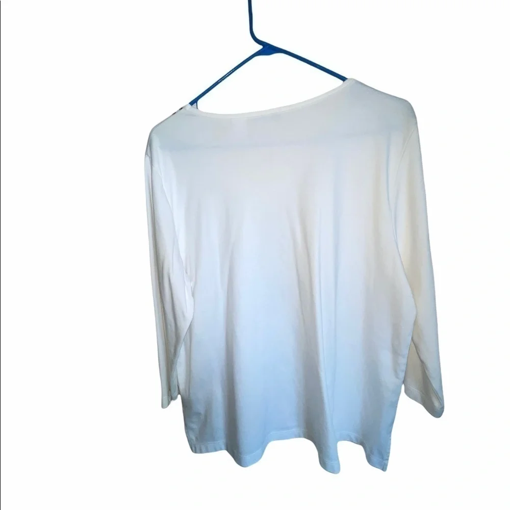 Alfred Dunner Embellished Top Size Large - Picture 4 of 7